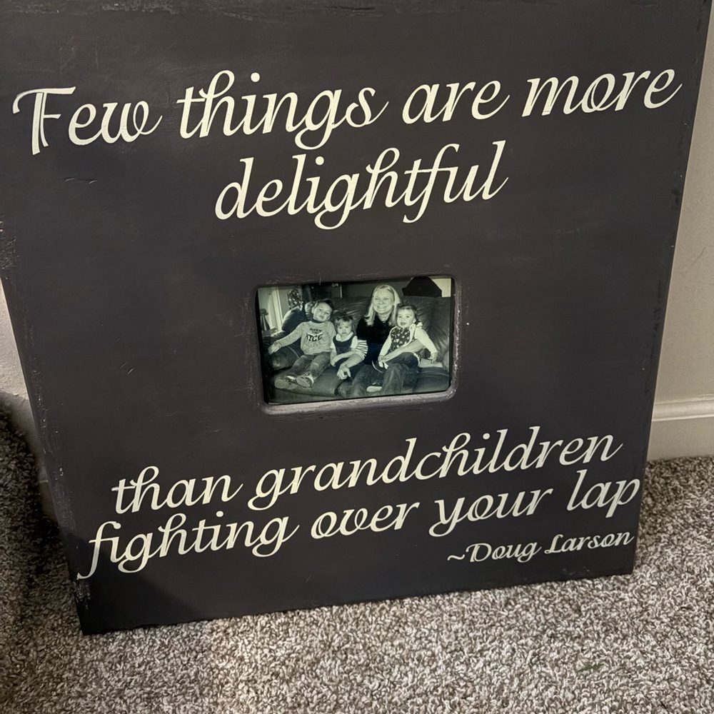 Elegant Black Sentiment Picture Frame
